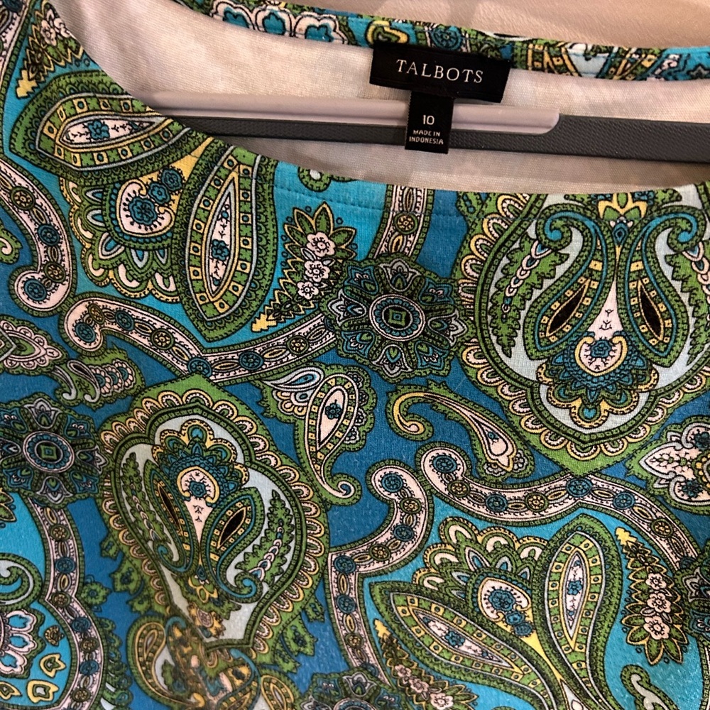 Talbots paisley midi dress - Picture 2 of 3